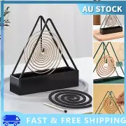 2Pcs Spiral Mosquito Coil Holder Iron Frame Insect Repellent Incense Rack&