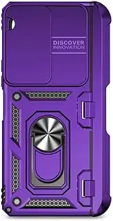 for Samsung Galaxy Z Fold 5 5G Shockproof Ring Holder Armor Case for Samsung Z Fold5 Zfold5 Fold 5 Mobile Phone Cases,Purple,for Samsung Z Fold 5