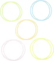 QUMIIRITY 10Pcs Neon Silicone Jelly Bracelets Soft Stretchy Rubber Wristbands for Retro Parties Festivals Birthdays and More