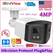 Hikvision Protocol 4MP POE Colorvu illumination Panoramic IP Camera 2 Way Audio