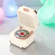 ULIKTO Retro Bluetooth Speaker Portable Vintage Record Player Decor TWS Speakers with RGB Light Small Wireless Speakers Support TF Card Birthday Kawaii Gifts Ideas for Women Men Teens