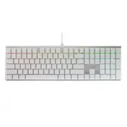 [G8A-25000LYAEU-1] MX 10.0 RGB Mechanical Gaming Keyboard Silver/White, MX Low Profile Red