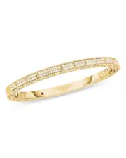 Roberto Coin 18K Yellow Gold Diamond Mosaic Bangle Bracelet