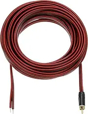 uxcell RCA to Bare Wire Open End Audio Cable, 33ft (10 Meter) 14AWG Gold Plated Audio Cable, RCA Extension Wire for Guitar, Speakers