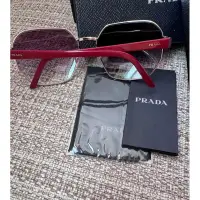 在飛比找蝦皮購物優惠-PRADA prada 二手 99.9 新眼鏡 眼鏡架 文青