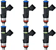 Fuel Injector Assy 6Pcs 0280158154 12602223 Fuel Injector Nozzle for Saturn for Outlook for Vue for G&MC for Acadia for B&UIC-k for Enclave 3.6L V6 2007-2010 Fuel Oil Nozzle
