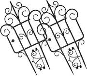 UPKOCH 2pcs Ornament Fence Miniature Garden Picket Plastic Garden Fencing for Dogs