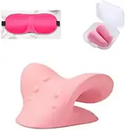 Ro-sin Neck Traction Pillow Original Cloud Shape Neck Stretcher Cervical Pain Relief Headaches,TMJ Relief (Pink), eBSPIMR0064aa