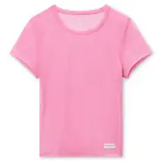 [Bodywear by Alexander Wang] Bodycon Short-Sleeve Tee In Fine Mesh