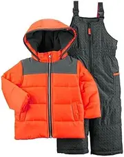 [Carter's] Toddler/Baby Boys'Reflective Look 2-Piece Snowsuit 12 Months Red