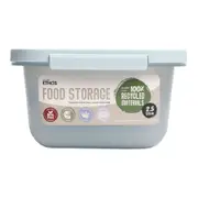 Urban Ethos 2.5L Rectangle Recycled Plastic Slide Lid Storage Container - Sky