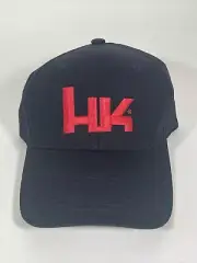 Heckler & Koch HK Black Baseball Cap Hat Embroidered Logo Genuine VP9 416 MP5 P7