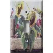 SnazzySwitch Sunflower Birds Decorative Light Switch Plate Cover