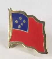 Samoa, Malo Sa'oloto Tuto'atasi o Samoa Flag Lapel / Hat Pin NEW