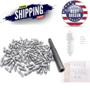 Versatile 12mm Snow Spikes for Cars, Motorcycles & Tractors - 100 Studs Included
