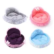 Princess Pet Kennel Soft Comfortable Cat and Dog Bed House for Small Pets