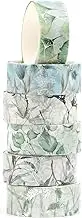 YUBBAEX 6 Rolls Floral Gold Washi Tape Set Silver Foil Masking Tape Decorative for Arts, DIY Crafts, Bullet Journal Supplies, Planners, Scrapbook, Card/Gift Wrapping (Botanical Whisper)