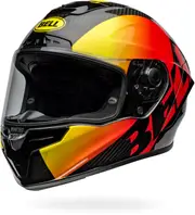 Bell Race Star DLX Flex Offset, full face helmet , color: Black/Yellow/Red , size: S