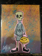 8x10 Hand Painted (Undead Trick R Treater) Black Light - Pop Art