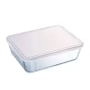 Pyrex Cook & Freeze Rectangular Glass Storage 4L White