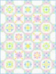 Quilt Kit - Candy Sprinkles - 61.5" X 82" Sweet And Pretty Pastel Twin Size