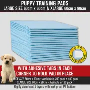 Puppy Dog Pet Training Pads 120pk/200pk/400pk Cat Indoor Toilet Mats Absorbent