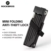 ROCKBROS Bicycle Folding Lock MTB Road Bike Fold Lock High Security Anti Theft