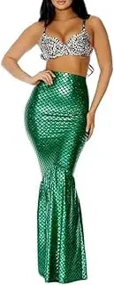 [Generic] Women's Skirt with Hologram Finish, Maxi Skirt