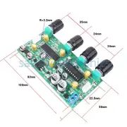 Audio Preamplifier Tone Board Balance Treble Bass Preamp EQ Pre-amplifier