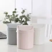 1 Pack Small Trash Can Mini Curbside Bin with Lid Desk Organizer