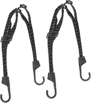 NOLITOY 2pcs Elastic Motorcycle Luggage Strap with Hook Versatile Bungee Cord for Securely Holding Helmets Luggage Bike Rack Adjustable for Various Travel Needs
