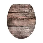 Wooden Palings Soft Close Toilet Seat