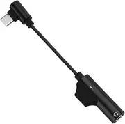 Audio Headphone Adapter - Portable Dongle Adapter | USB C Headphone Cord | Type C Audio Jack Cable Cord | 3.5mm Jack Adapters Converter Dongle for Mobile Phones, Fast Charging