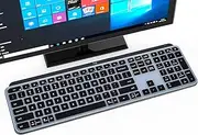 Silicone Keyboard Cover Skin for Logitech MX Keys, Logitech MX Keys Accessories, Ultra Thin Keyboard Protector Skin，Black