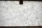 Square Resin Coffee Table Top Light Smoky Quartz Stone Outdoor Table for Garden