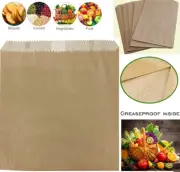 Kraft Paper Bags Disposable Takeaway Pie Sandwich Food Bags Cake Boxes