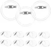 LALAFINA Portable Sturdy Acrylic Button Badges 20pcs DIY Pin Kit Push Snap Buttons for Crafts Projects