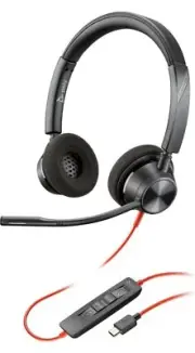 Poly 8M3U9AA#ABA Blackwire 3320 Stereo Headset USB-C/A Omni Mic