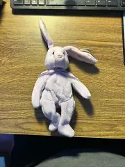 Ty 8.5 inch Beanie Baby Floppity Purple Bunny Both Tags Including Tush Tag