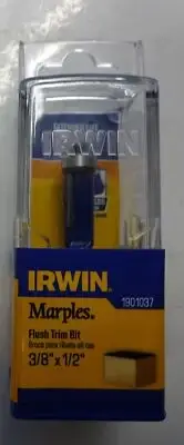 Irwin Marples 1901037 Laminate Flush Router Bit With 3/8" X 1/2", 1/4" Shank
