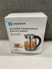 Aigostar Electric Kettle, Tea Kettle with Temperature Control and Tea Infuser