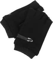 [Milisten] 1 Pair of Breathable Fingerless Gloves for Biking and Outdoor Sports Comfortable Gloves Flexible Wrist Strap Camping Supplies for Men and Women