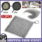Stainless Steel Cast Iron Cleaner Chain mail Scrubber Home Cookware Kitchen Tool