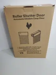 New Roller Shutter Door Automatic Chicken Coop Door. Color Brown