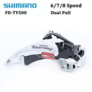SHIMANO Tourney FD-TY500 MTB Bike Front Derailleur 6/7/8 Speed Dual Pull 31.8MM