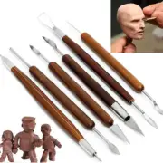 6x Clay Sculpting Wax Carving Pottery DIY Tools Shapers Polymer Modeling Gift UU