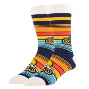 Oooh Yeah Men's Bob Ross Cotton Crew Funny Novelty Socks Socks, Size 8-13