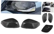 Pair Door Wing Mirror Cover Caps Compatible with Infiniti Carbon Fiber Look