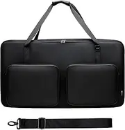 DR·AMIU DJ Controller Bag Case Compatible with Pioneer DJ DDJ-FLX10, DDJ-REV7, Rane ONE, AKAI Professional MPK249, Denon DJ SC Live 2/4 DJ Controller with Shoulder Strap