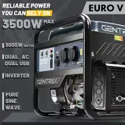 GenTrax Inverter Generator 3.5KW Max 3.0KW Rated Digital Silent Camping Petrol